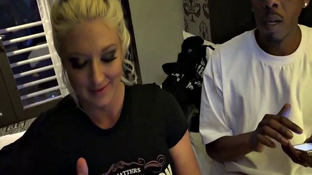 **HOTTEST LEAKS** and sucks BBC behind the scenes IR gangbang with GILF