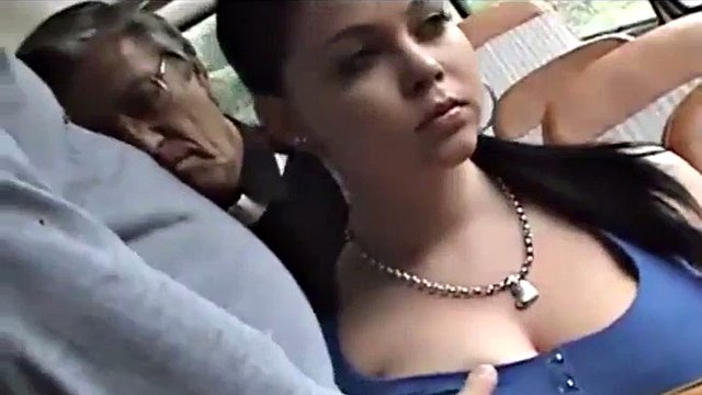 Big tits on a bus