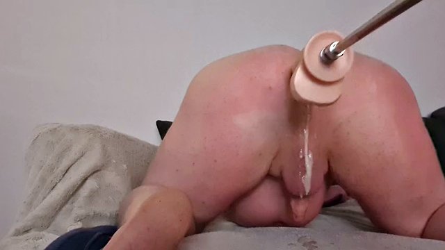 Phat white boy pussy machine fucked