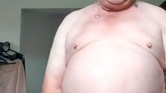 Shave cock and tits, jerk off and fart