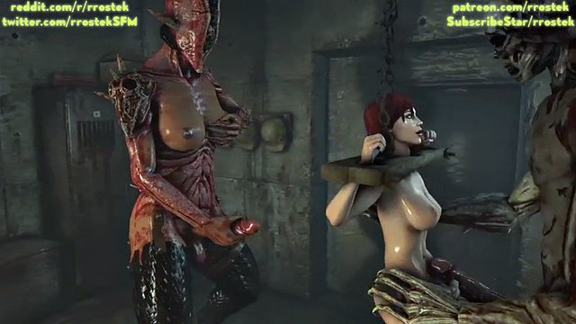 liara and female shepard fucked hardcore by monster demons 3d animation