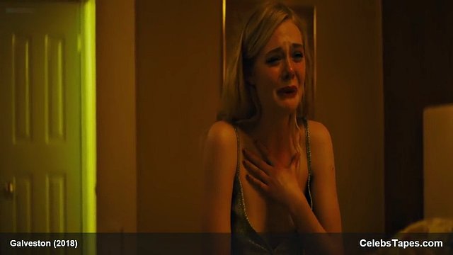 Elle Fanning showing her tits