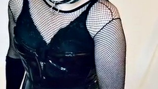 Sissy Slut smokes with a lot of makeup