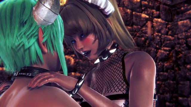 Futa Bowsette with a Futa succubus : 3D Porn Parody