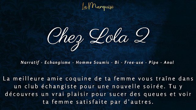 Audio storia in francese: usi gratis nel club degli scambisti con tua moglie