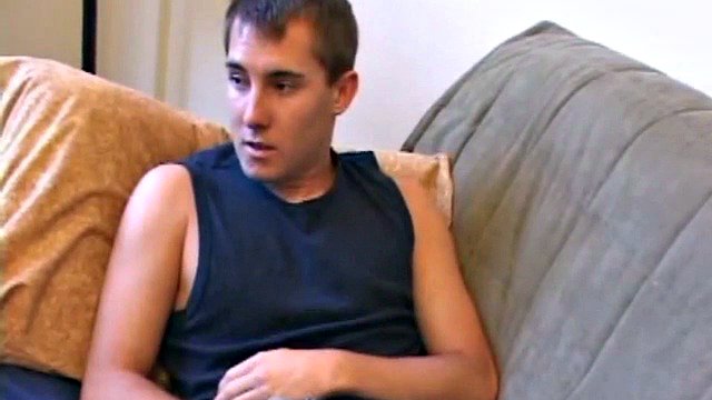 While he is watching porn videos, British punk Kiefer Fox works with a significant boner and continues to masturbate. Soon a hand off-camera starts working his ass with an anal probe and then strokes Kiefer's cock until he cums.
