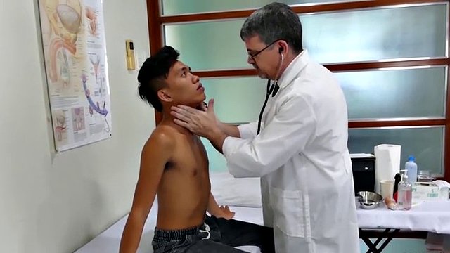 cute twink jude bangs with mature homo daddy mike