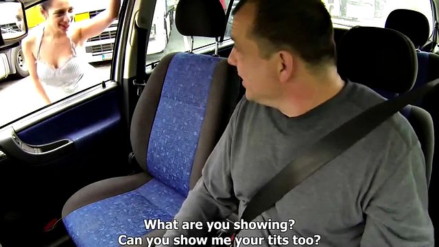 Amateur blonde slut fucked in the box of a truck