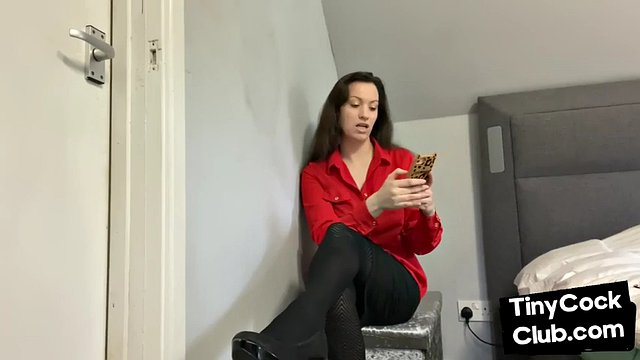 SPH solo domina humiliates pathetic cocks from her phone
